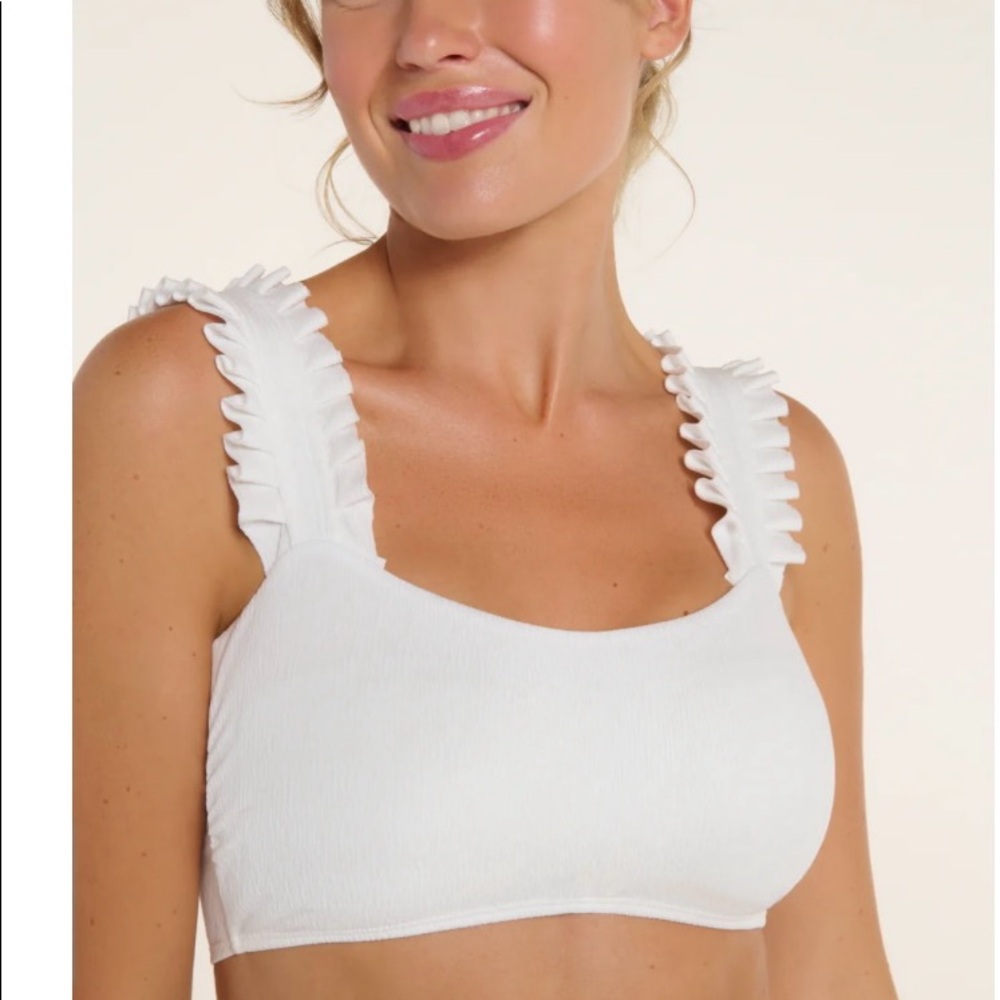 Hermoza Ruth Ruffle Bikini Swim Top